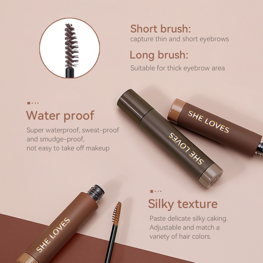 Gel tạo kiểu lông mày ba chiều kháng nước lâu trôi màu sắc thời trang