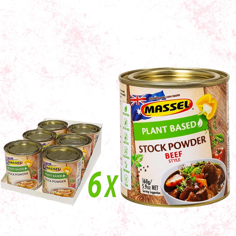 Hạt nêm vị gà Massel Premium Stock Powder Chicken Style không bột ngọt an toàn cho gia đình 168g beautimax