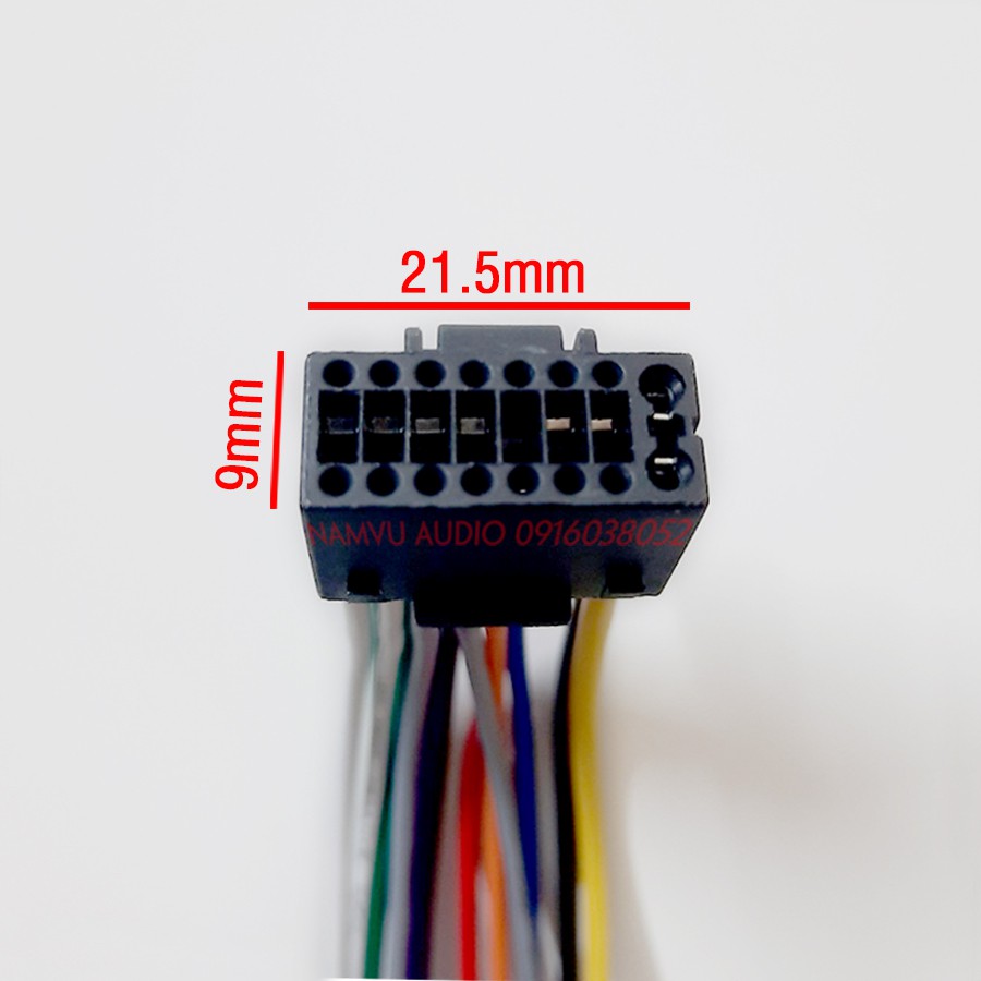 Dây cáp 16PIN - Jack kết nối Loa và Nguồn cho CD ô tô Kenwood