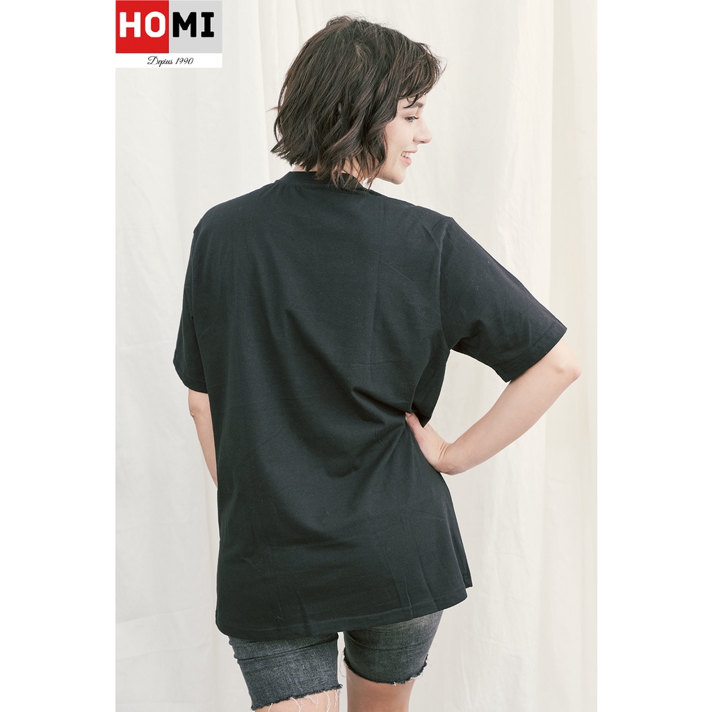 Áo Thun Basic Trơn Unisex 100% cotton, áo form nam nữ tay lỡ 5 màu trắng, đen, Xám, Nâu, Đỏ-HOMI Fashion