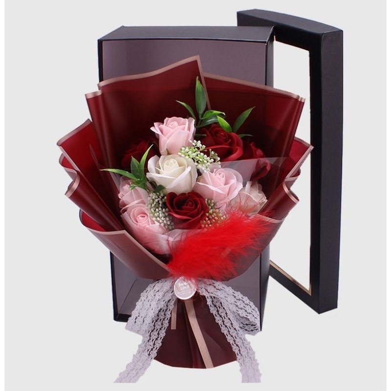 Giấy gói hoa cao cấp trơn có viền nhiều mẫu kích thước 58cm*58cm