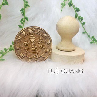 Dấu Tam Bảo Chứng Minh gỗ thị