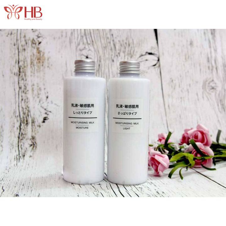 Sữa dưỡng Muji Moisturising Milk ( ligh, mois ) Nhật Bản 200ml