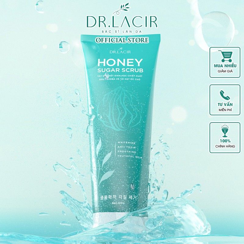 [hàng chính hãng] Tẩy DA Chết sinh học HONEY SUGAR SCRUB DR LACIR 120ml | BigBuy360 - bigbuy360.vn