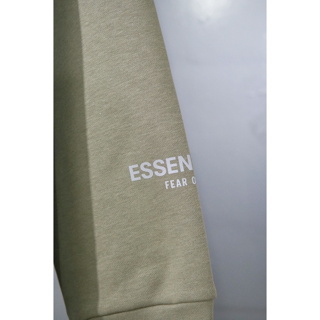 Áo Hoodie ESSENTIALS Chữ Phản Quang màu Taupe hot hit 2021 dành cho cả nam nữ
