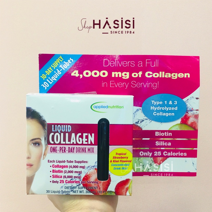 Nước Uống Bổ Sung Collagen APPLIED NUTRITION - Liquid Collagen 10ml x30 Ống