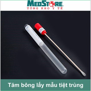 Tăm bông lấy mẫu tiệt trùng (cán gỗ, cán nhựa)