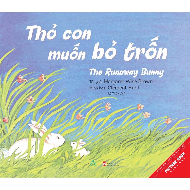 Sách song ngữ: Thỏ con muốn bỏ trốn