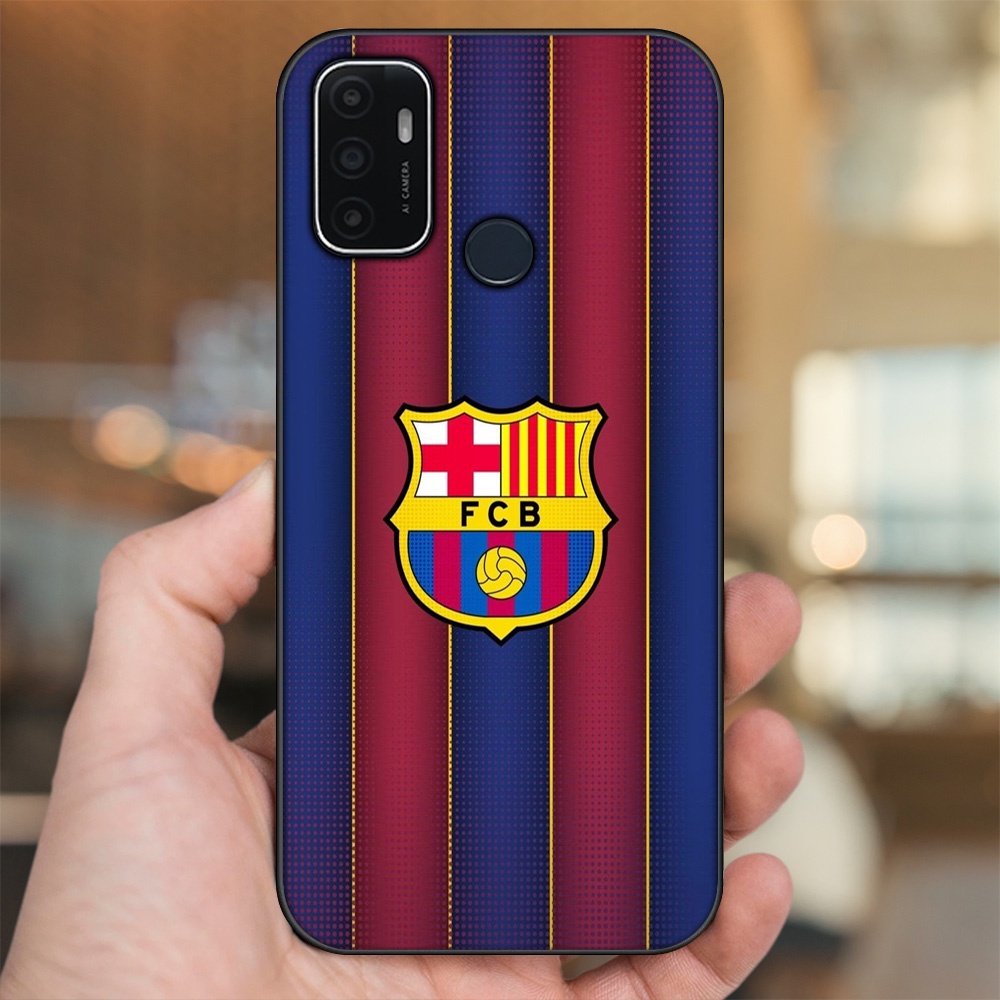 Ốp lưng Oppo A53 viền đen in hình Barcelona Barca
