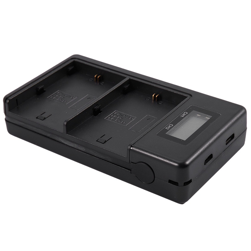 Lp-E6 Battery Charger Lcd Dual Charger For Canon Eos 5Ds R 5D Mark Ii 5D Mark Iii 6D 7D 80D Eos 5Ds R Camera