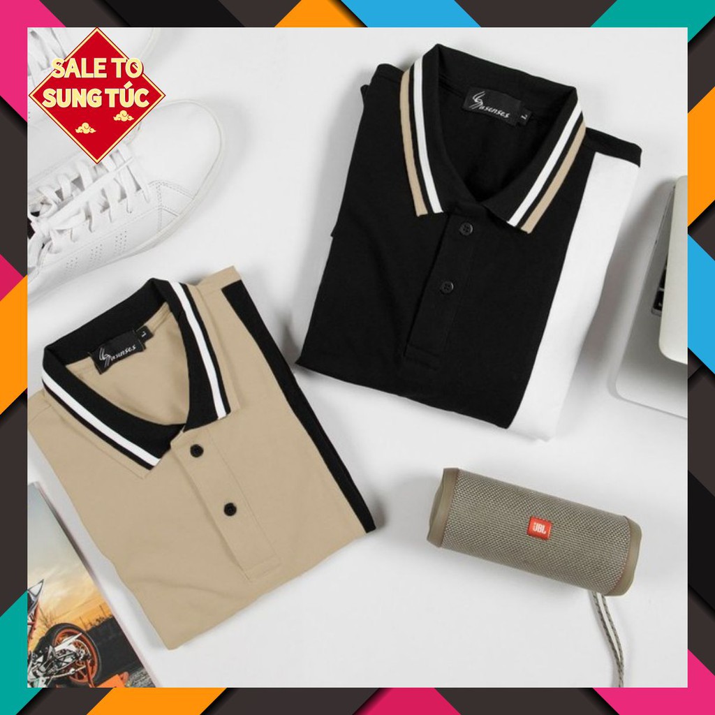 Áo thun polo nam cổ bẻ mã POLO 03 TRƠN CAO CẤP - chất thun cá sấu cotton 100%