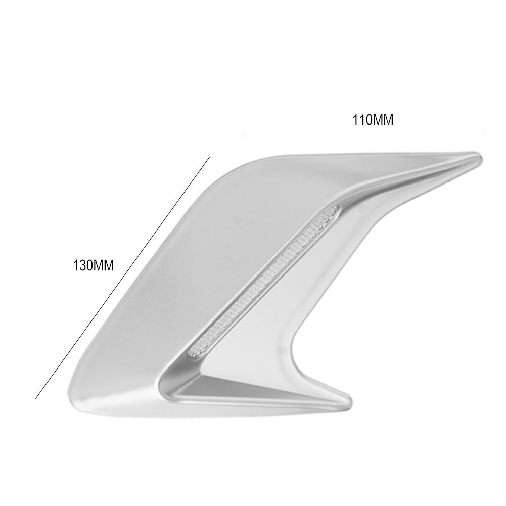 Set 2 miếng che trang trí lỗ thông gió bên của xe hơi kích thước 130 x 110mm