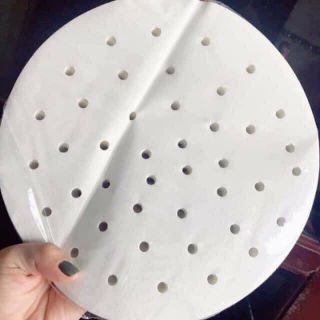 Siêu rẻ - giấy nến tròn đục lỗ tếp 100 tờ size 23cm