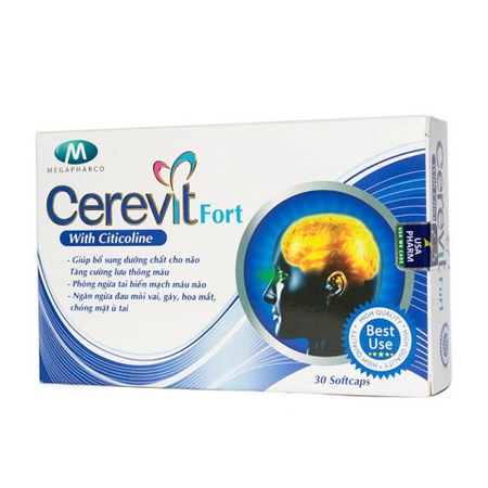 CEREVIT FORTE - Tăng cường trí nhớ, hoạt huyết dưỡng não