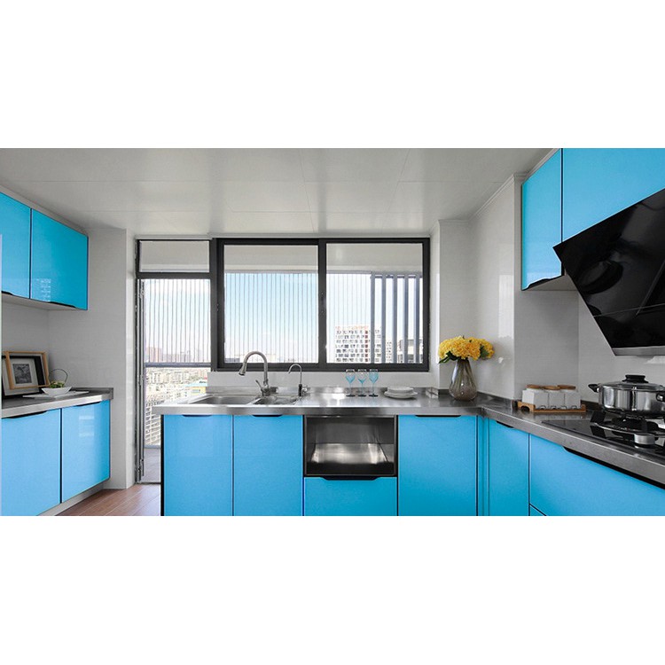 COMBO 10M Giấy dán tường màu xanh trơn [HÀNG CHẤT LƯỢNG] có sẵn keo mặt sau - khổ 1,2m