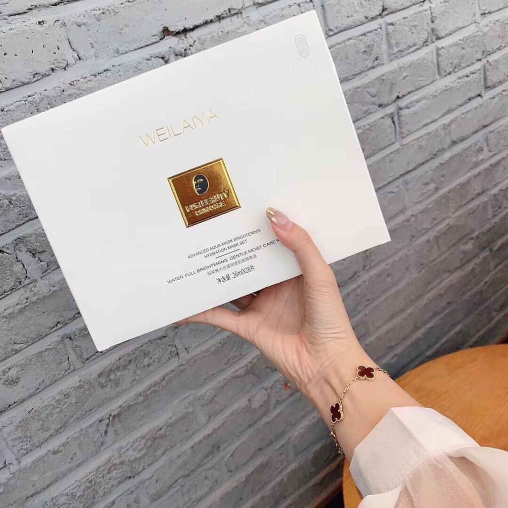 [Giá Dùng Thử] Mặt Nạ Trắng Da Weilaiya Chính hãng Bổ Sung Nước Dưỡng ẩm Da Trắng Hồng Rực Rỡ - Hộp 28 Miếng (Sẵn SLL) | BigBuy360 - bigbuy360.vn