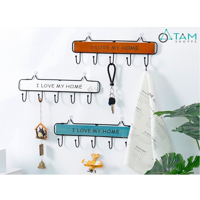 Móc treo nghệ thuật - móc treo i love my home