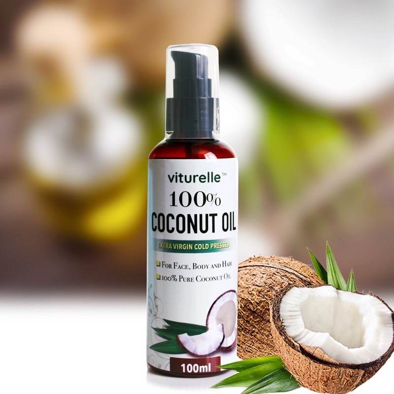 Dầu Dừa Ép Lạnh Nguyên Chất 100% Viturelle Coconut Oil (100ML