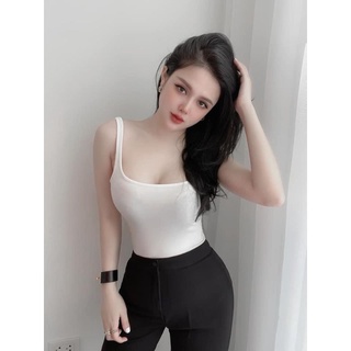 Áo 2 dây cổ vuông ôm body