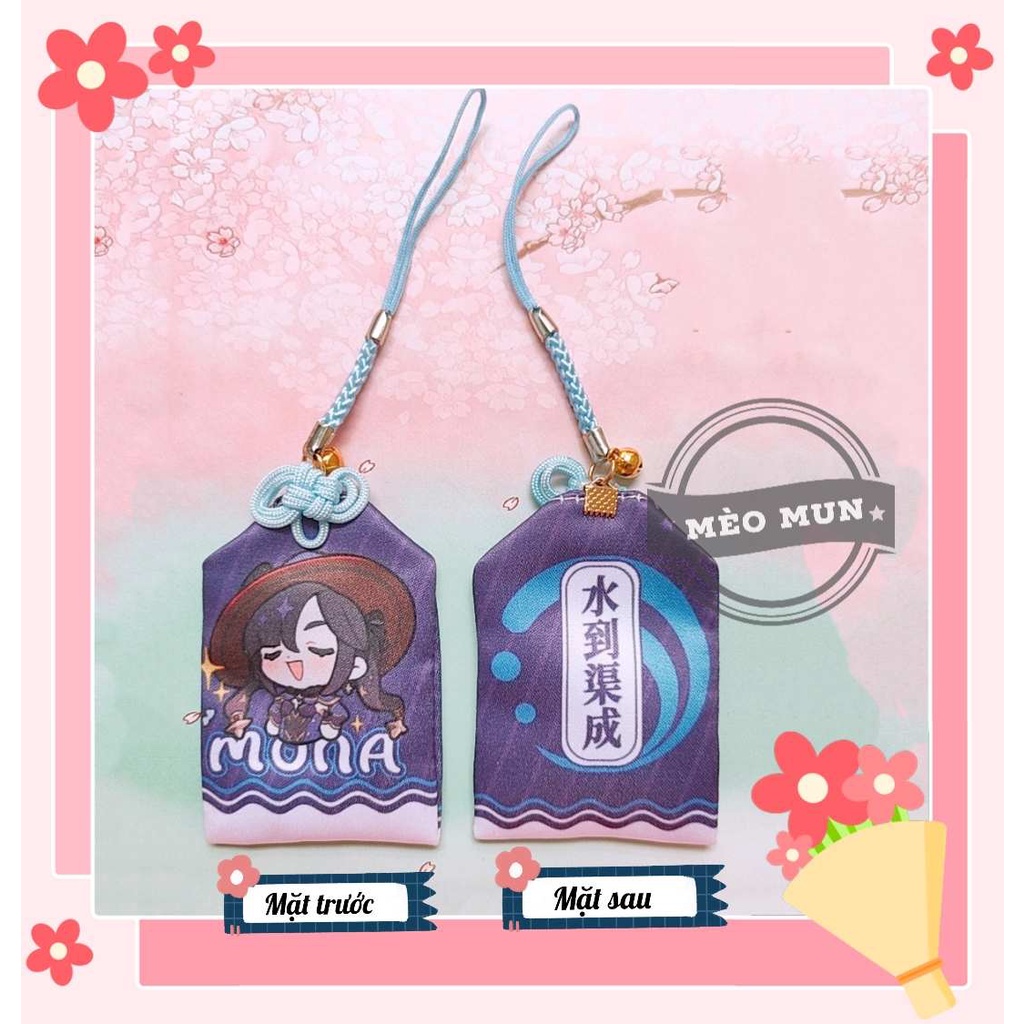 Túi may mắn Omamori nhân vật Mona game Genshin Impact B1