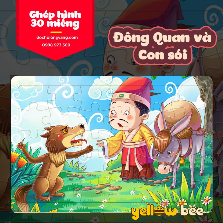 [Mã LIFETOYS1 giảm 30K đơn 99K] [30 miếng] Đồ chơi tranh ghép hình 30 miếng gỗ puzzle - Bộ ghép hình - Tranh xếp hình