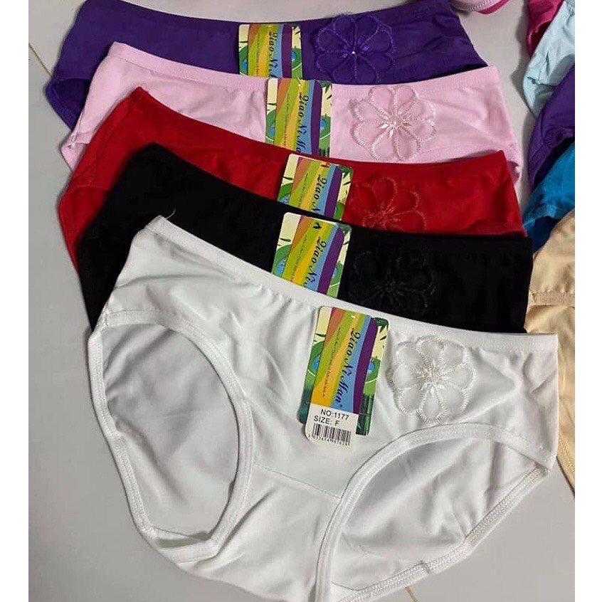 Quần Lót Nữ Cotton Thái Siêu Mịn - Chất Liệu Thấm Hút Và Co Giãn 4 Chiều Đính Hoa Xinh Xắn.