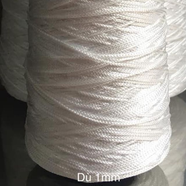 10 mét dây dù 1mm trắng