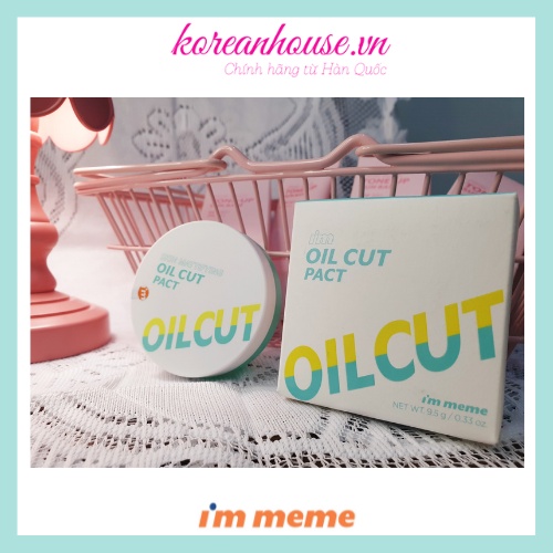 [Chính hãng] PHẤN PHỦ KIỀM DẦU I'M MEME SKIN MATTIFYING OIL CUT PACT 9.5g