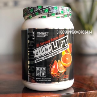 Pre workout - Tăng sức mạnh Nutrex – Outlift (30 lần dùng)