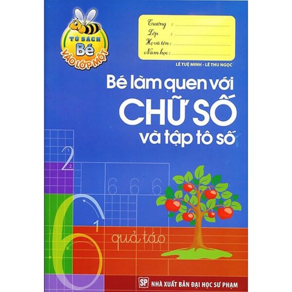 Sách - Bé làm quen với chữ số &amp; tập tô số - Bé vào lớp 1