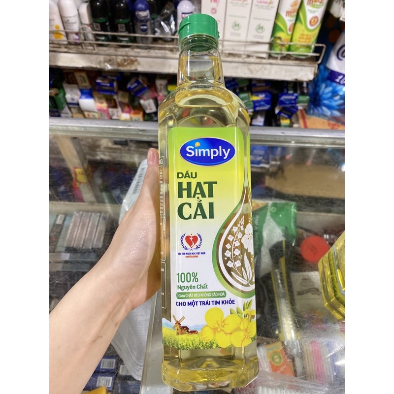 Dầu Ăn Hạt Cải Simply Chai 1l