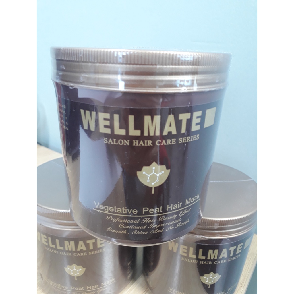 Dầu hấp tóc Wellmate Vegetative Peat Hair Mask 500ml Dưỡng tóc bóng mượt giảm khô