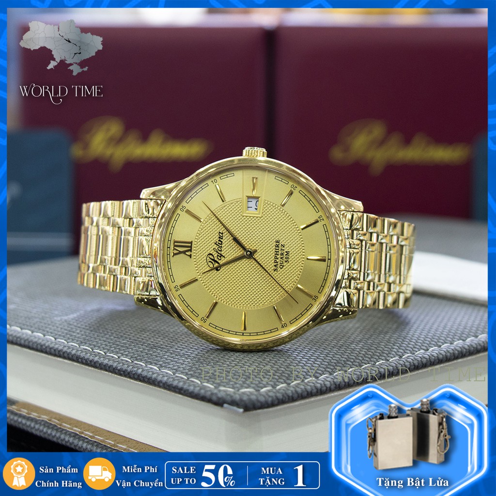 Đồng hồ nam Pafolina 5030M - 2 full box, kính sapphire chống xước, chống nước, thẻ bảo hành 3 năm toàn quốc