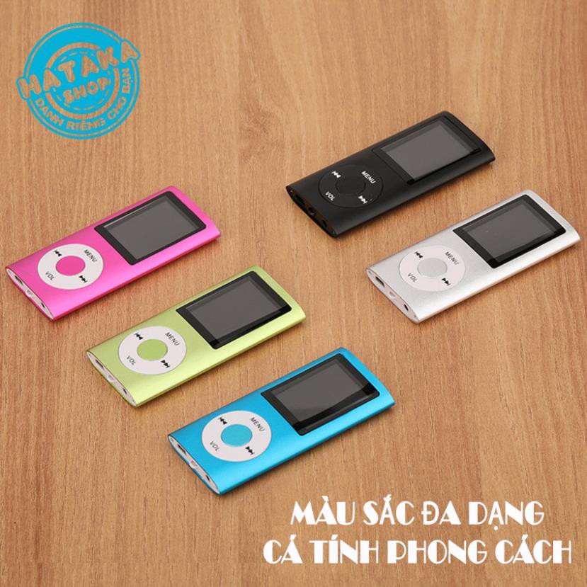 Máy nghe nhạc mp3 BTS-tặng tai nghe, dây sạc-chức năng FM, ghi âm, xem ảnh, đọc sách