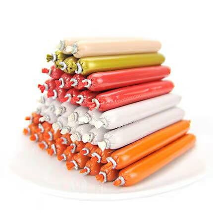 Xúc xích nhiều vị (10 cây) dành cho hamster , chó, mèo, sóc, nhím