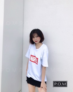 Áo phông tay lỡ unisex MARVEL