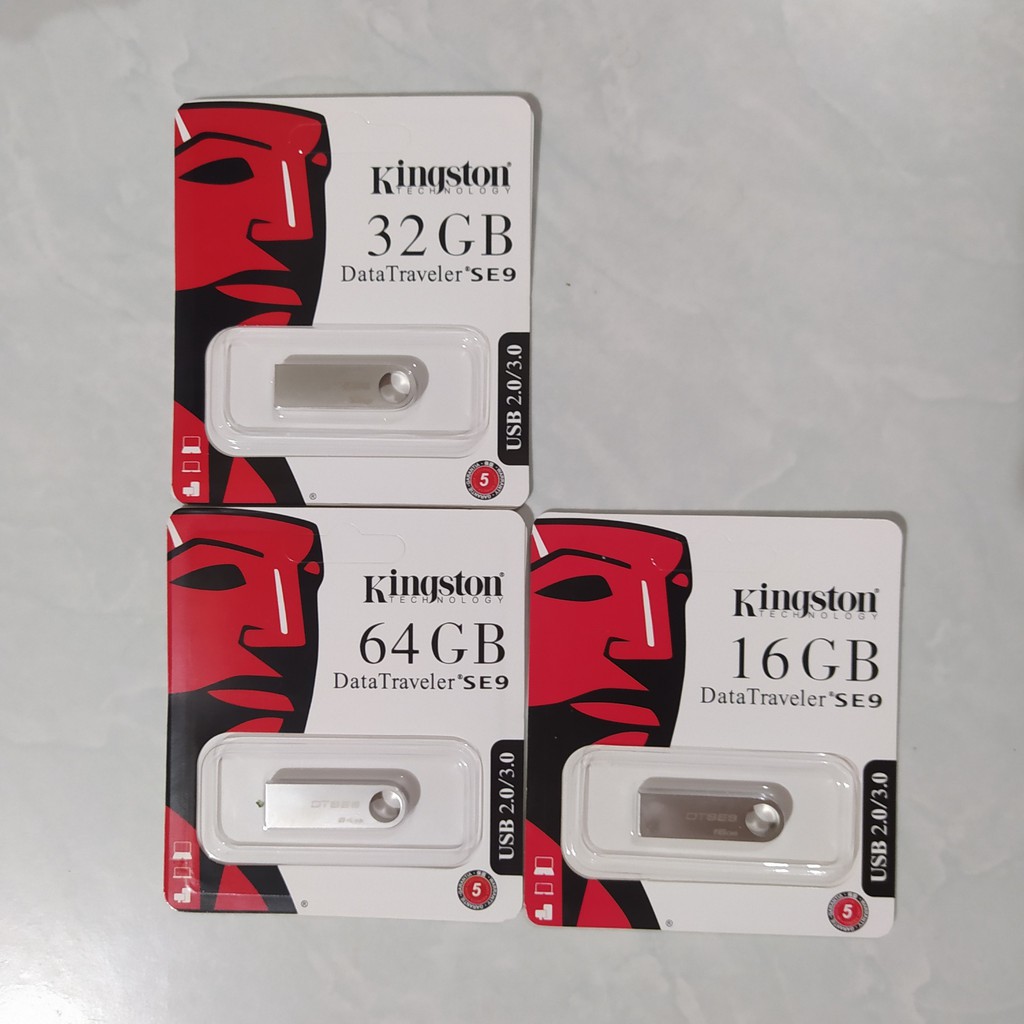 Usb Kingston 64gb/32gb/16gb DTSE9 2.0, thiết kế nhỏ gọn, vỏ kim loại chống nước | BigBuy360 - bigbuy360.vn