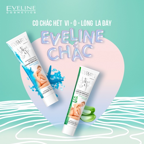 Kem Tẩy Lông Chiết Xuất Khoáng Chất Biển Eveline Active Epil -125ml