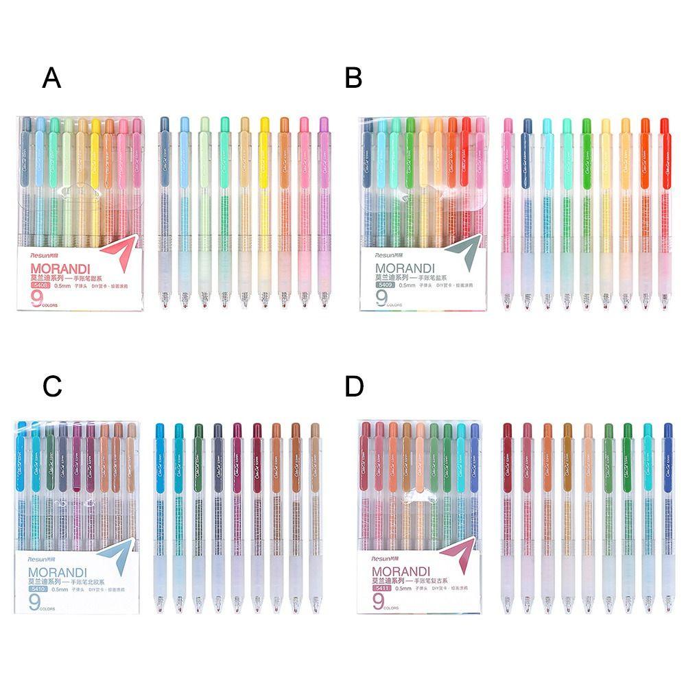 LANSEL Set 9 Bút Bắt Sáng Dạng Nhấn Tiện Dụng Cho Trường Học / Văn Phòng