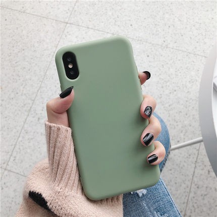 Ốp điện thoại TPU mềm bề mặt nhám màu trơn cho Samsung Galaxy J8 J6+ J6 J4+ J4 Plus 2018