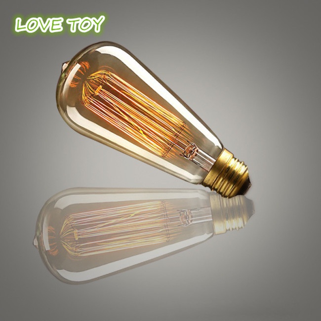 Bóng đèn Edison 40W E27 220-240V ánh sáng vàng phong cách retro dùng để trang trí nội thất