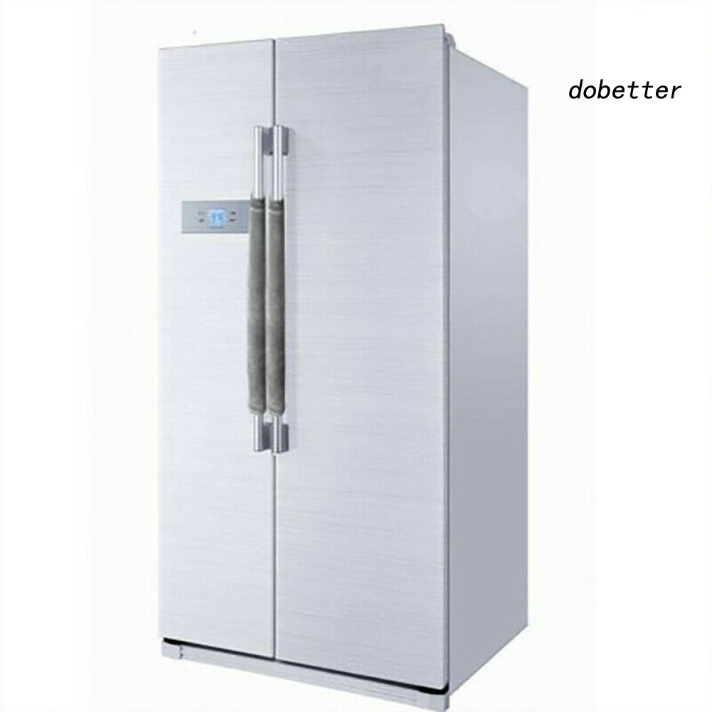 Set 2 Bọc Bảo Vệ Tay Cầm Tủ Lạnh Bằng Vải Nhung