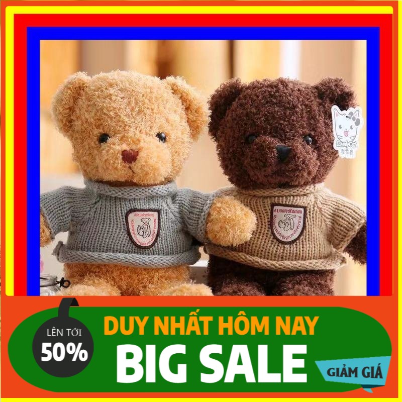 <Hàng Xưởng> Gấu Bông Đồ Chơi cho bé Teddy Mặc Áo Len Nhiều Size  Nhồi Gòn 100% Cao Cấp Bao Xinh Bao Đẹp mới nhất 2021