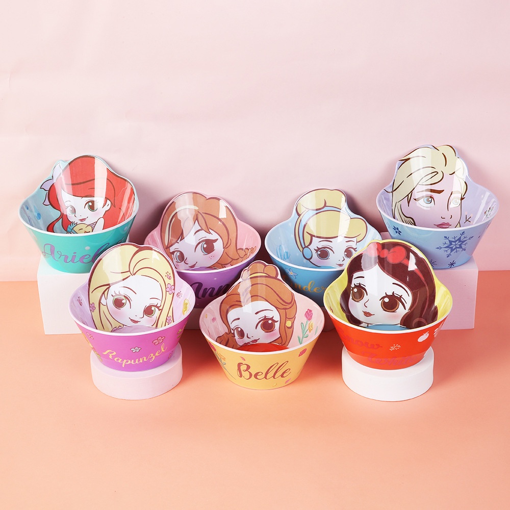 Bát Tô 3D Melamine Disney Cho Bé，MICKEY/ MINNIE/ ELSA/ MC QUEEN/ OLAF/ MIKE/ SULLEY/ SNOW WHITE/ CINDERELLA/ BELLE