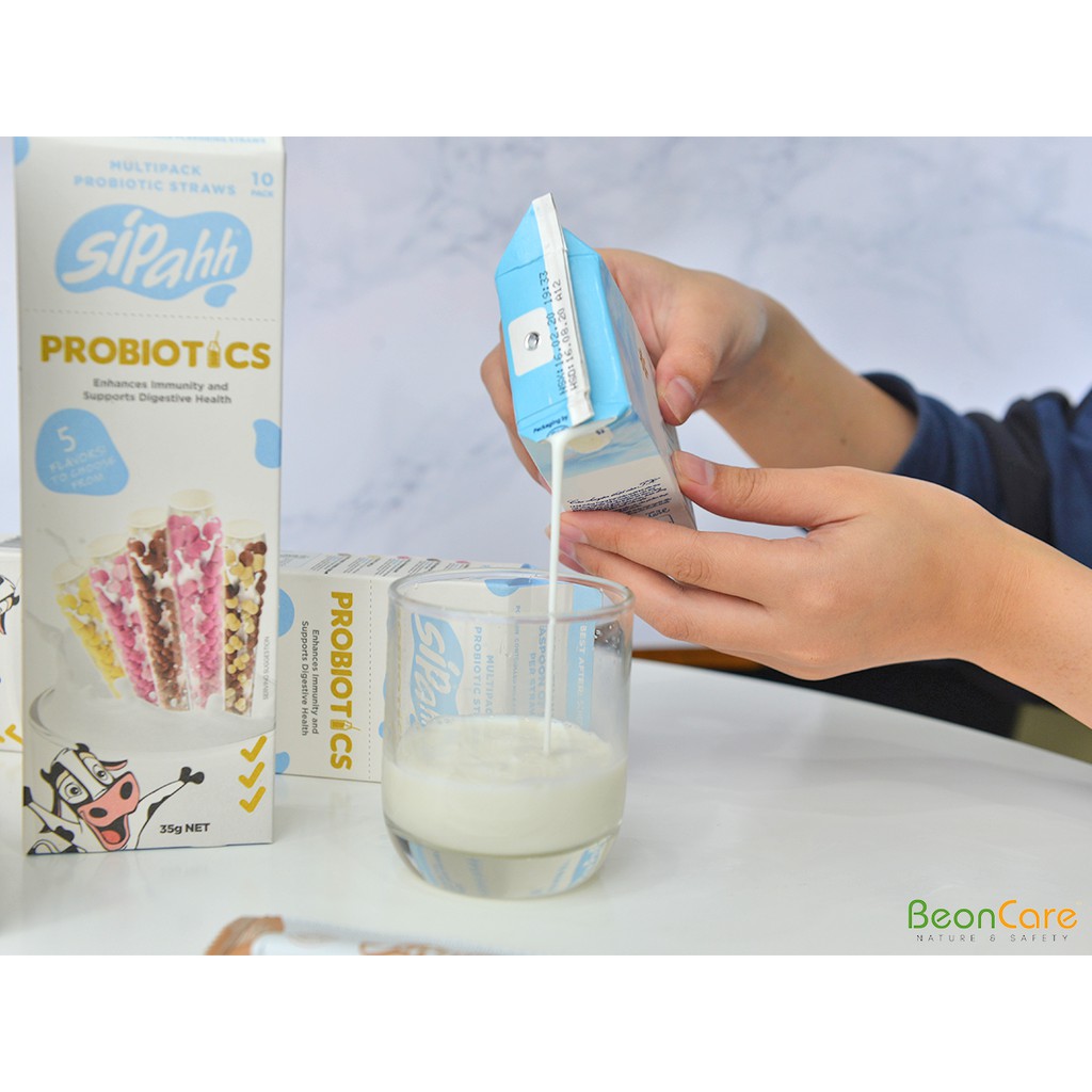 HỘP 40 ỐNG HÚT SIPAHH BỔ SUNG PROBIOTIC - DÀNH CHO BÉ LƯỜI UỐNG SỮA (HÀNG ÚC)