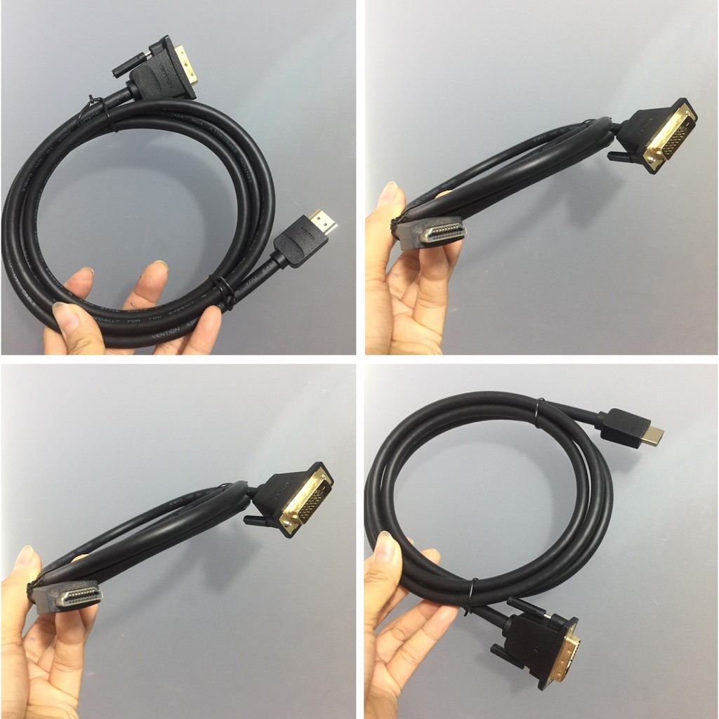 Cáp chuyển đổi 2 chiều HDMI và DVI 24+1 Vention ABFBG