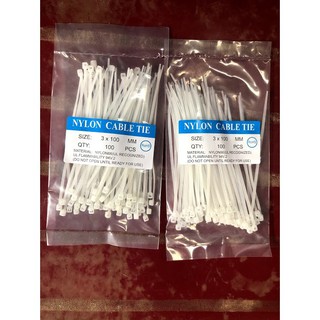Grap - Now DÂY RÚT NHỰA MÀU TRẮNG 1 BỊCH 70 SỢI ĐỦ SIZE 10CM,15CM,20CM