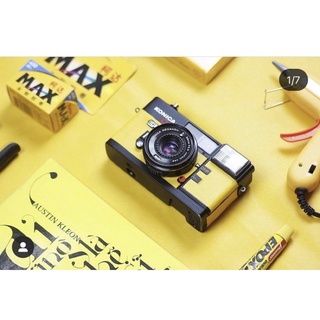 Máy anh film Konica c35 EF bọc da vàng