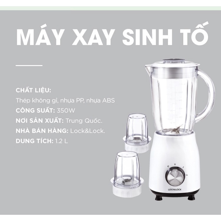 Máy xay sinh tố LocknLock 1.2L EJM462 - Smart House