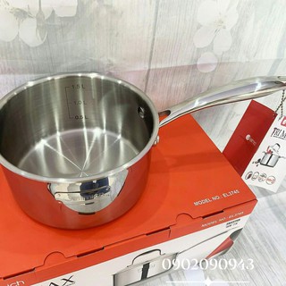 Quánh Inox Elmich Trimax 3745 16 cm , 3 LỚP ĐÁY LIỀN